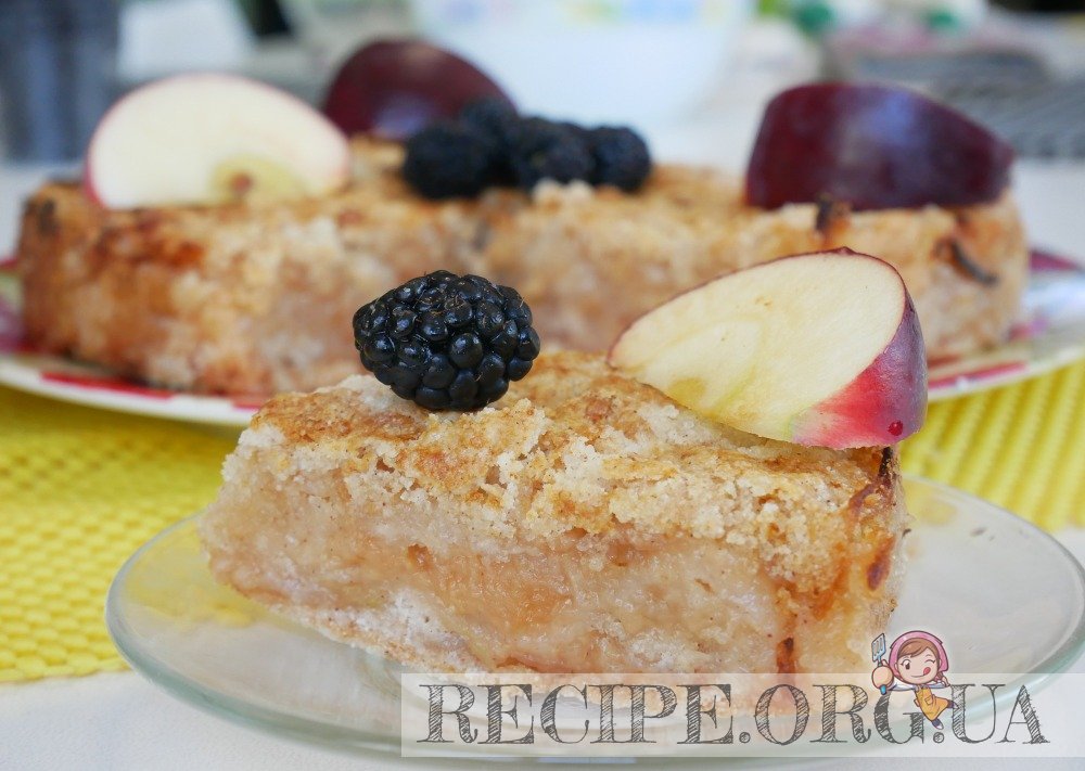 Рецепт Насыпной пирог с яблоками с фото