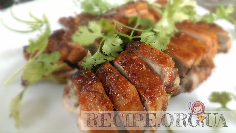 Рецепт Жаренная утка по-вьетнамски с кориандром с фото