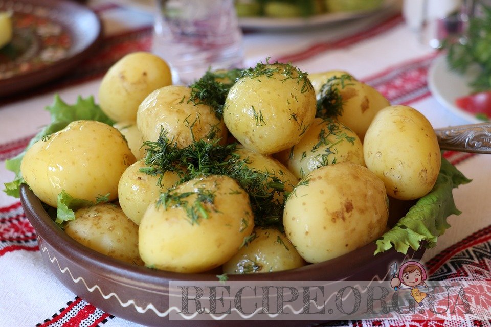 Рецепт Молодая картошка с маслом и укропом с фото