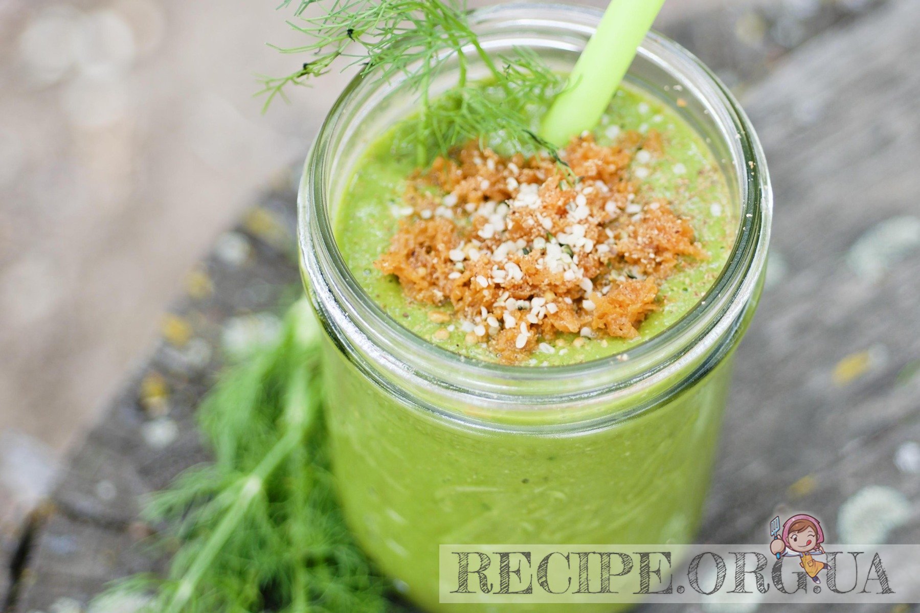 Рецепт Зеленый смузи из шпината с фото