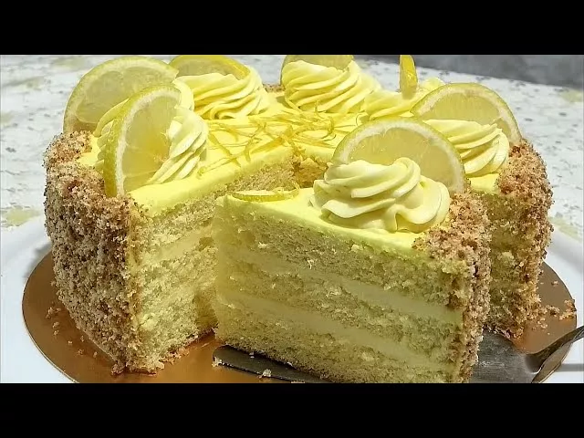 Лимонный торт