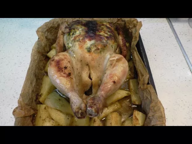 Курица запечённая в духовке